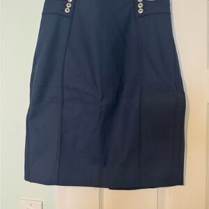 White House Black Market Navy Pencil Skirt